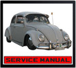 Thumbnail VW BEETLE 1200 TYPE  1961-1965 WORKSHOP SERVICE MANUAL