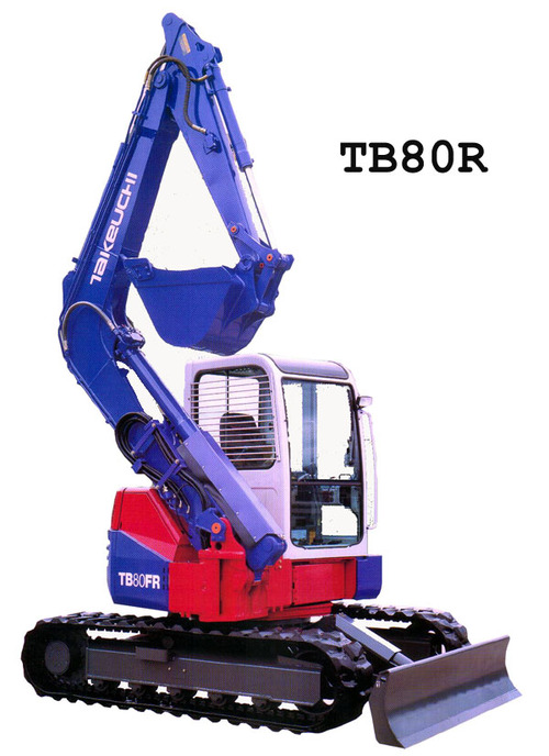 Product picture TAKEUCHI TB80FR MINI EXCAVATOR WORKSHOP SERVICE MANUAL