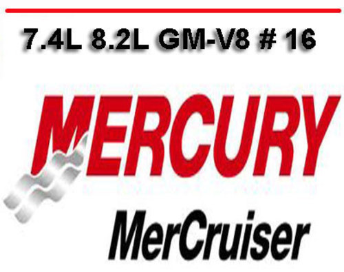 Product picture MERCURY MERCRUISER GM-V8 # 16 SERVICE REPAIR MANUAL