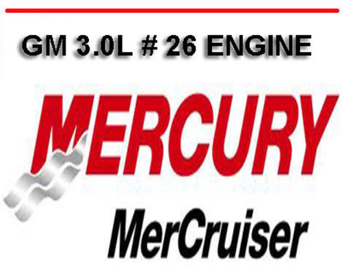 Product picture MERCURY MERCRUISER GM 3.0L # 26 SERVICE REPAIR MANUAL