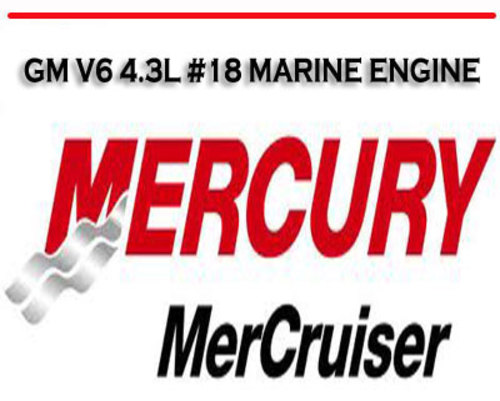 Product picture MERCURY MERCRUISER GM V6 #18 WORKSHOP SERVICE MANUAL